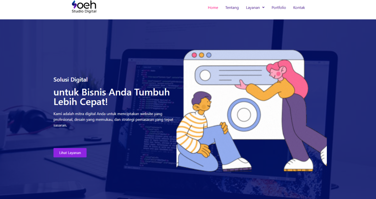 jasa pembuatan website profesional dari Soeh Studio – cepat, hemat, dan SEO-friendly